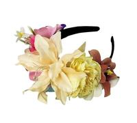 Oxxggkao Diadema del Día de los Muertos, corona de flores, diadema de Halloween Cincos Des Mayoes, disfraces de fiesta para mujeres y niñas, regalos de Halloween, disfraz de fiesta de Dias Des Los