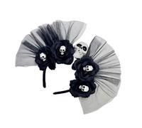 Oxxggkao Diadema del Día de los Muertos, corona de flores, diadema mexicana, festival, floral, disfraz de Halloween Cincos Des Mayoes, disfraz de Halloween Dias Des Los Muerto