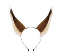 Oxxggkao Diadema realista de ardillas con orejas de anime, fiesta temática de anime, máscaras, disfraz de espectáculo en vivo, accesorios para cosplay