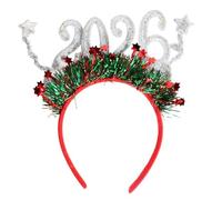 Oxxggkao Diademas de Navidad de moda con lentejuelas para fiestas de Navidad y Año Nuevo, diadema de moda de Navidad