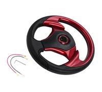 Oxxggkao Dirección deportiva de 13 pulgadas, centro de aluminio, revestimiento de poliuretano premium, agarre reforzado, cuarenta y nueve automóviles individualizados, dirección delgada para automóvil