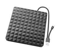 Oxxggkao Disco óptico externo portátil USB 3.0 para portátil, transferencia de datos de alta velocidad para computadora portátil, lector de disco móvil