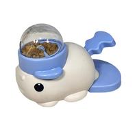 Oxxggkao Dispensador de golosinas para mascotas activado a presión, alimentadores en forma de pez, promueve hábitos de alimentación lenta, interacción, desafío mental, comederos automáticos para