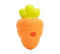 Oxxggkao Dispensador interactivo de golosinas para perros, juguete de ejercicio en forma de zanahoria, alimentador de golosinas para perros, entrenamiento en interiores, hábitos alimenticios