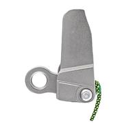 Oxxggkao Dispositivo de detención de caídas de acero inoxidable perfecto para escalada al aire libre, espeleología y montañismo con mecanismo de bloqueo, pararrayos de caídas de escalada al aire libre