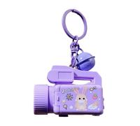 Oxxggkao Divertido llavero de proyección de animales que adjunta el dije del teléfono para la cubierta participativa, llavero transportable