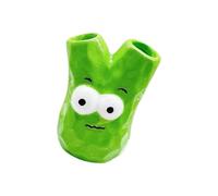 Oxxggkao Divertido soporte para cepillo de dientes de cebolla verde de dibujos animados, almacenamiento decorativo de resina para baño, mostrador de escritorio, estante organizador de cepillos de