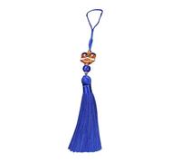 Oxxggkao Elegante adorno de borlas de Han Fu con diseños simbólicos de leones, accesorio para añadir tradición a cualquier atuendo, uso diario, estilo vintage