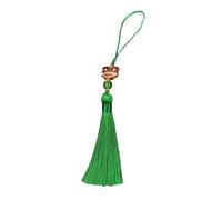 Oxxggkao Elegante adorno de borlas de Han Fu con diseños simbólicos de leones, accesorio para añadir tradición a cualquier atuendo, uso diario, estilo vintage