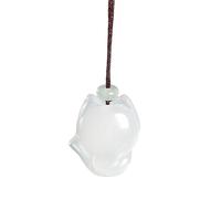 Oxxggkao Elegante collar de calcedonia con nudo de paz de piedra natural, cadena ajustable para el cuello para trajes elegantes, colgante de calcedonia de hielo natural, One Size, como se describe