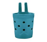Oxxggkao Elegante soporte para bebidas con agujeros decorativos, base antideslizante, perfecto para viajes a la playa y reuniones familiares al aire libre