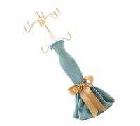 Oxxggkao Elegante soporte para joyas, diseño de princesa, organizador de aretes para mujeres y niñas, tocador, decoración de almacenamiento, vestido de princesa, soporte de joyería