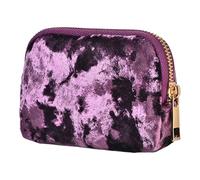 Oxxggkao Elegantes organizadores de joyas aterciopelados con 5 compartimentos de capas para aretes, collares y pulseras, bolsa de maquillaje para viajes, bolsa de joyería con detalle de flecos