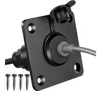 Oxxggkao Enchufe eléctrico impermeable de tasa IP67 de 12 a 48 V, entrada resistente para satélite, en barcos, cajas de batería, enchufe eléctrico