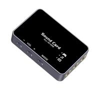 Oxxggkao Estación de acoplamiento profesional portátil tipo C con envolvente virtual 7.1 para portátiles y dispositivos móviles tarjeta de sonido dinámica
