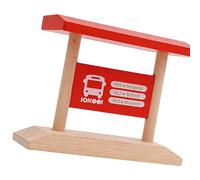 Oxxggkao Estación de barrera de madera para la mayoría de juegos de ferrocarril, accesorio compatible, integración sin costuras, diversión familiar