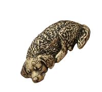 Oxxggkao Estatuas de animales de latón para perro, esculturas coleccionables, centro de mesa, centros de mesa para sala de estar, dormitorio, decoración de mesa