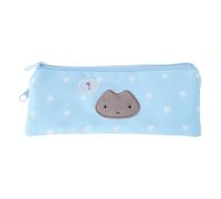 Oxxggkao Estuche de doble capa con patrón de estrellas, compartimento grande, organizador de bolígrafos de viaje, bolsa para estudiantes, mujeres, niñas, lápices con estampado de estrellas, Blue, Mass