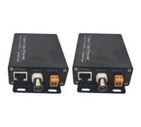 Oxxggkao Extensor coaxial Ethernet de 2000 m para red de larga distancia de 100 Mbps, extensor de red remota