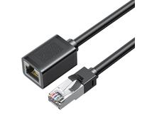 Oxxggkao Extensor de cable de red Cat6 RJ45 Adaptador direccional flexible Conectores blindados Extensor Ethernet blindado rápido Cat5e compatible con Cat5 de 1000 Mbps