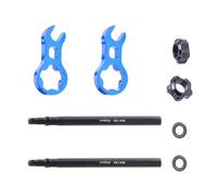 Oxxggkao Extensor de válvula de bicicletas sin herramientas para múltiples tipos de bicicletas, construcción de aleación antifugas, mejora la comodidad de ciclismo, adaptador de bombas