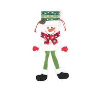 Oxxggkao Funda de botella de vino de Navidad con diseño de Papá Noel, muñeco de nieve, alce, con cordones, reutilizable, con cordones, Muñeco de nieve de Navidad., Talla única
