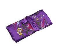 Oxxggkao Funda de viaje de seda tradicional con elegante bordado chino, organizador de joyas, bolsa bordada para mujeres y niñas, bata de seda oriental