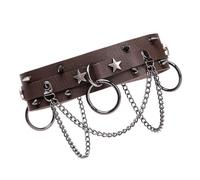 Oxxggkao Gargantilla medieval de piel sintética para caballeros mercenarios, armadura de hombro, armadura para Halloween, cosplay, fiesta, disfraz de cosplay