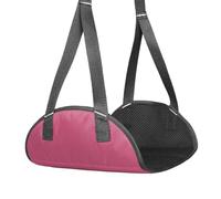 Oxxggkao Hamaca portátil de viaje con reposapiés para aviones, tren, oficina, ligera, plegable, práctica, accesorios prácticos, fácil instalación, hamaca de malla transpirable