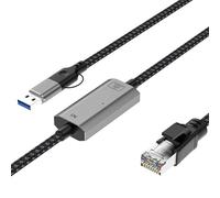Oxxggkao Herramienta universal USB y tipo C a Ethernet de 2,5 GHz para computadora portátil y electrónica moderna, adaptador Ethernet Link