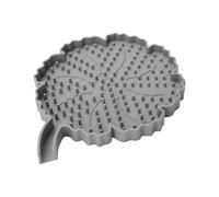 Oxxggkao Jabonera de silicona con forma floral moderna con bandeja de almacenamiento de drenaje de cascada, accesorio de baño, jabonera de flores de silicona