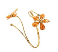 Oxxggkao Joyería elástica para brazo floral hecha con aleación fácil de usar para amantes de la moda sostenible y aspecto único, joyería de aleación fácil de usar, talla única, como se describe