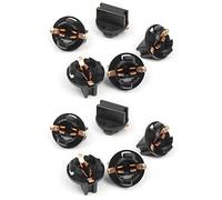 Oxxggkao Juego de 10 enchufes giratorios para panel de instrumentos para luces de coche, base de enchufe, adaptador de tubo de inserción de goma