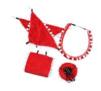 Oxxggkao Juego de 3 hámster de varios niveles: hamaca transpirable, columpio y túnel desmontable para enriquecimiento de mascotas pequeñas, accesorios de jaula para mascotas pequeñas