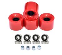 Oxxggkao Juego de 4 patinetas con rodamientos y espaciadores para exteriores, ruedas de crucero, longboards de repuesto, ruedas longboards