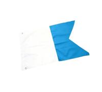 Oxxggkao Juego de banderas flotantes de buceo de 35 x 25 cm, 75 x 60 cm, 80 x 50 cm, patrón azul y blanco para actividades marinas y bandera de esnórquel en la piscina