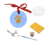 Oxxggkao Juego de impresión de patas de perro mamá con arcilla segura y características personalizables para recuerdos duraderos de mascotas, impresiones de huellas de gatos