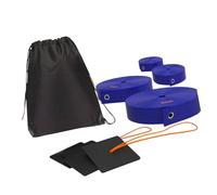 Oxxggkao Juego de líneas regulables para canchas de voleibol de arena, marcadores de límites de nailon, uso al aire libre, incluye anclajes, bolsa de almacenamiento, línea de voleibol de playa