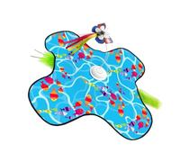 Oxxggkao Juguete automático multifuncional con tienda de tela de 22 pulgadas y objeto móvil para juegos, juguete recargable para mascotas