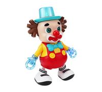 Oxxggkao Juguete de payaso bailarín automático para preescolar con luz musical brillante, juguete educativo interactivo para niños pequeños, juguete musical de payaso