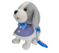 Oxxggkao Juguete robot de sonido realista para perros con control remoto de música que gatea para aprender a divertirse, robot de juguete para perros con correa