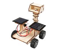 Oxxggkao Kit de proyectos de ciencia educativa con vehículos de lunas alimentadas por energía solar para niños que aprenden conceptos de energía renovable y física, juguete de madera alimentado por