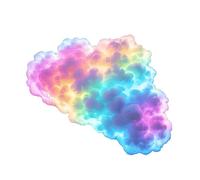 Oxxggkao Lámpara Thundercloud que cambia de color con luz nocturna de ritmo musical para lámpara de nube de estudio