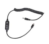 Oxxggkao Línea de alimentación variable USB C a 5,5 x 2,1 mm con ajuste eléctrico ajustable, perfecto para usar cable adaptador