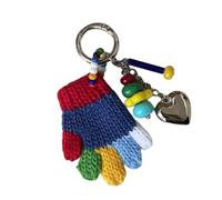 Oxxggkao Llavero con dije de guantes en miniatura de temporada, organizador elegante con diseño festivo para regalar guantes, B, Talla única