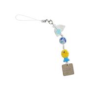 Oxxggkao Llavero con dije de pez, correa de teléfono de resina para teléfonos inteligentes y accesorios de viaje, bonito llavero de pez para teléfono, amarillo, Door buckle