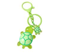 Oxxggkao Llavero con forma de tortuga para llaves y bolsos, llavero ligero con forma de animal, colgante para bolso, decoración portátil, verde, Talla única