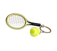 Oxxggkao Llavero deportivo creativo para raqueta de tenis, accesorios de cadena, accesorio portátil y elegante para uso diario, llavero de tenis
