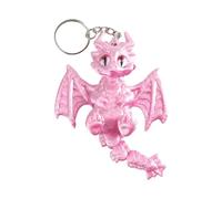 Oxxggkao Llavero detallado de dragón occidental impreso en 3D con alas articuladas y cola, accesorios de llavero ajustable, figura de dragón, a, Talla única