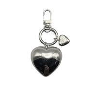 Oxxggkao Llavero grande de corazón de amor de aleación resistente, suministros de manualidades para bolsas y llaves, regalo unisex, regalo romántico, a, Talla única